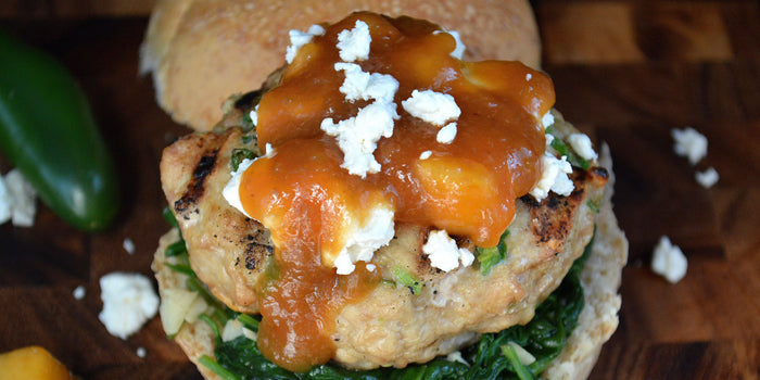 Chicken & Peach Burger