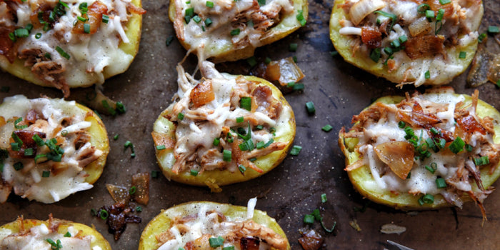 Pulled Pork Potato Skins