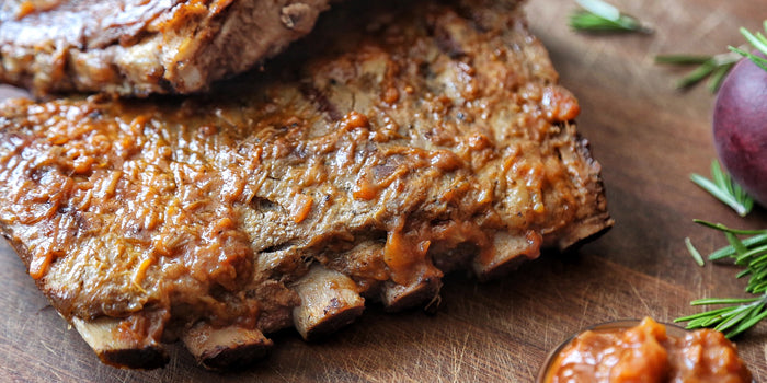 Rosemary and Plum Glazed Ribs