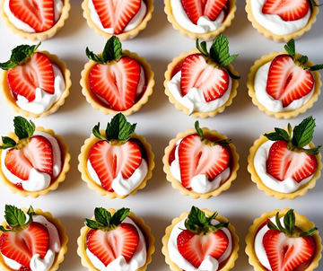 Strawberries & Crème Fraîche Tartlets