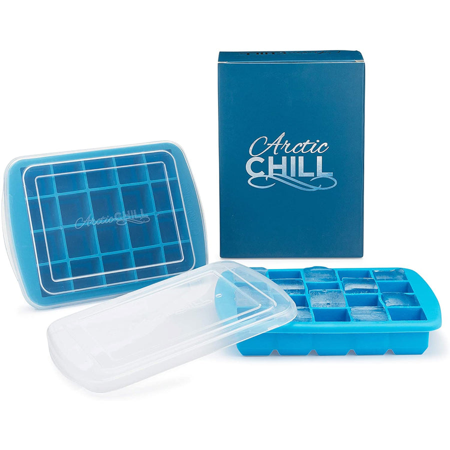 Arctic Chill 1.5'' Silicone Ice Cube Trays With Lids – Hungry Fan