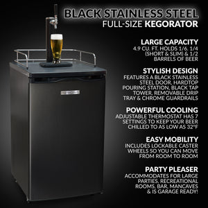 Full Size Kegerator Draft Beer Dispenser