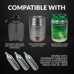 Stainless Steel Tap Beer Growler Cooling System