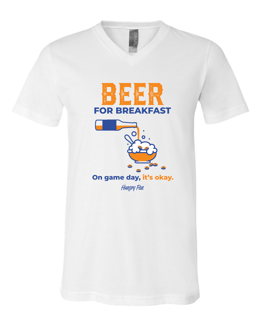 Beer For Breakfast V-Neck T-Shirt