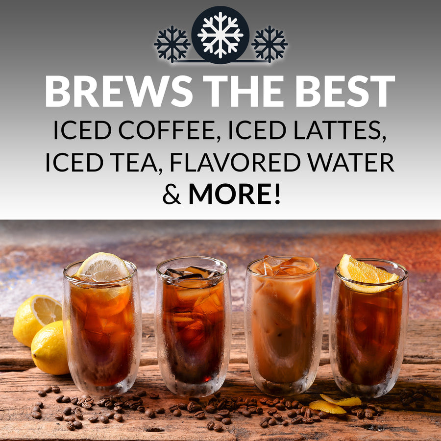 HomeCraft 3-Quart Black Stainless Steel Café' Ice Iced Coffee and Tea –  Hungry Fan