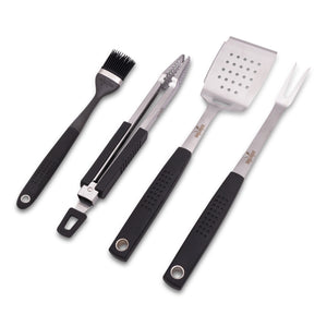 Premium 4 Piece Soft Grip BBQ Grill Set