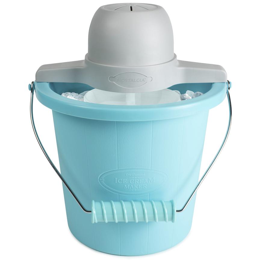 4-Quart Electric Ice Cream Maker with Easy-Carry Handle