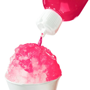 Premium 16-Ounce Snow Cone Syrups, Cups and Spoon-Straws Party Kit