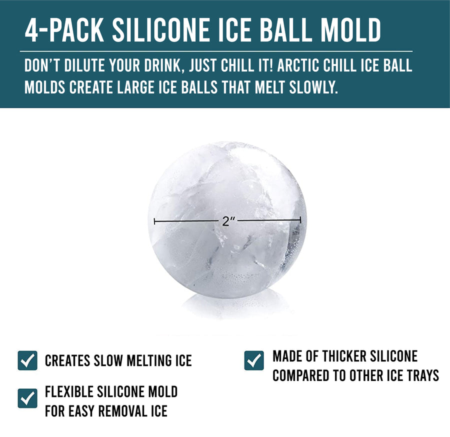 Whiskey Ice Ball Mould Round Ice Ball Maker Slow Melt Ice Mold Ice