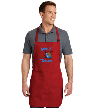 Grillin' And Chillin' Red Apron