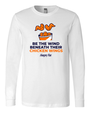 Long-Sleeved "Inspirational" Chicken Wings T-Shirt